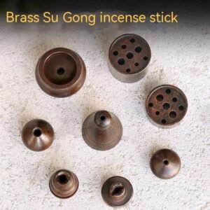 Brass Porous Nine-hole Incense Stick And Base